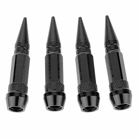 4 Piece Metal Long Spike Wheel Tyre Valve